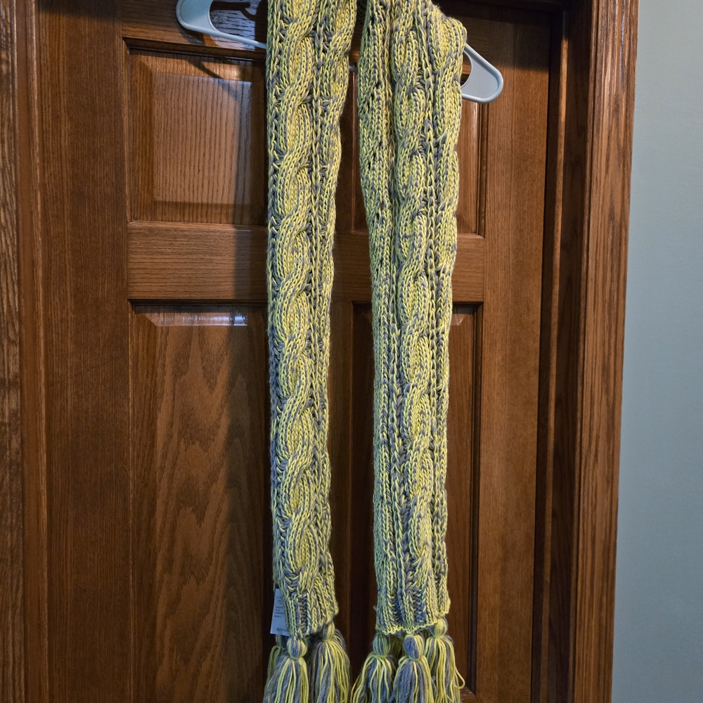 Maurices Multicolor Knitted Scarf with Tassels